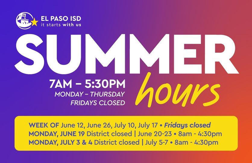 Summer hours